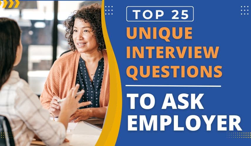 unique interview questions to ask employer